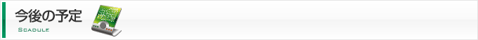 今後の予定